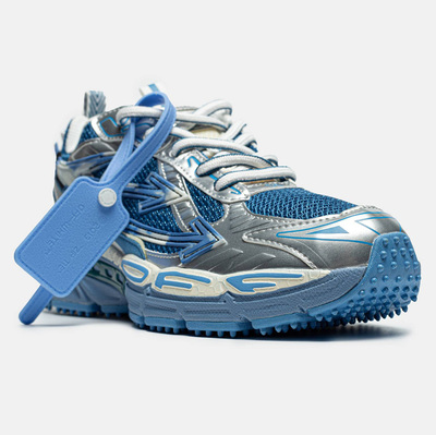 Кроссовки Off-White Be Right Back Silver Blue (Синий) - фото 2 