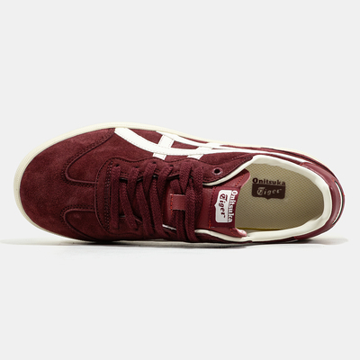 Кеды Onitsuka Tiger Tokuten Burgundy Cream (Бордовый) - фото 3 