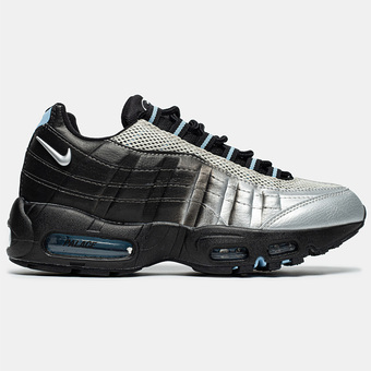 Кроссовки Palace x Nike Air Max 95 Big Bubble Metallic Silver