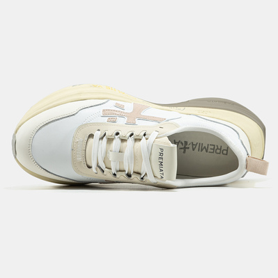 Кросівки Premiata HILL White Beige Cream (Бежевий) - фото 3 