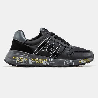 Кроссовки Premiata Lander All Black Grey
