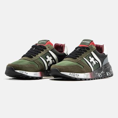 Кросівки Premiata Lander Military Green Black White (Зелений) - фото 2 