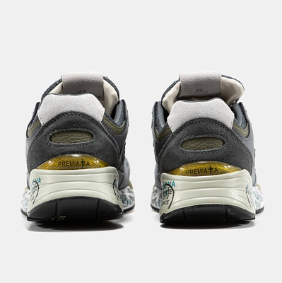 Кроссовки Premiata Mase Grey Black White (Серый) - фото 5 