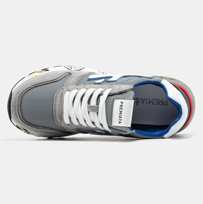 Кросівки Premiata Mick Grey Blue Red (Сірий) - фото 3 