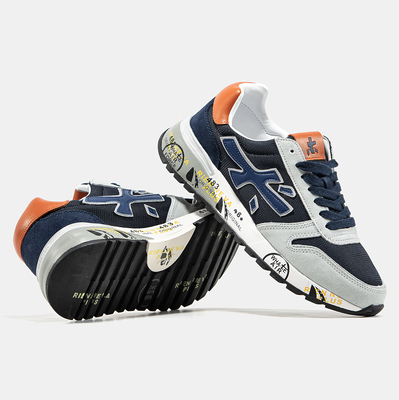 Кросівки Premiata Mick Navy Grey Orange (Синій) - фото 4 