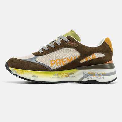 Кросівки Premiata Moerun Brown Beige Olive (Коричневий) - фото 4 