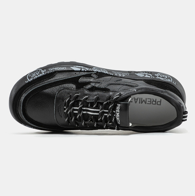 Кросівки Premiata Nous Black White Graphic Sole (Чорний) - фото 3 