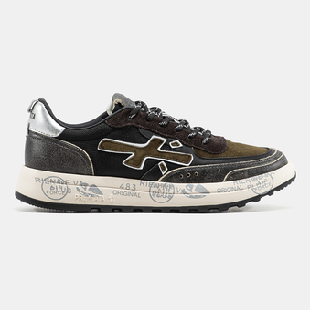 Кроссовки Premiata Nous Olive Black Silver