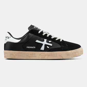 Кеди Premiata Steven Black White Gum