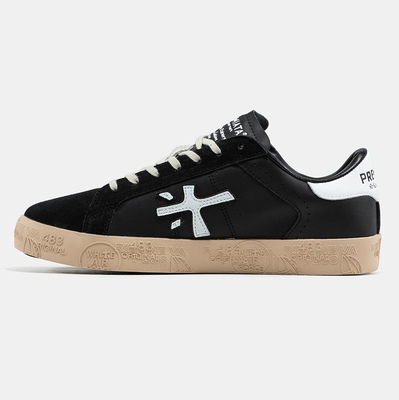 Кеди Premiata Steven Black White Gum (Чорний) - фото 4 