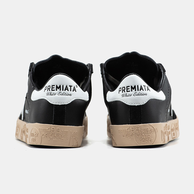 Кеди Premiata Steven Black White Gum (Чорний) - фото 5 