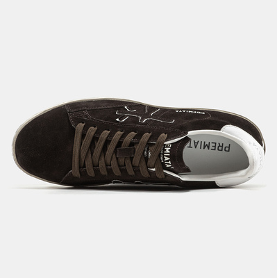 Кеди Premiata Steven Brown White (Коричневий) - фото 3 