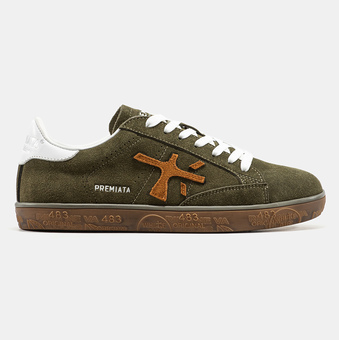 Кеди Premiata Steven Green Brown White