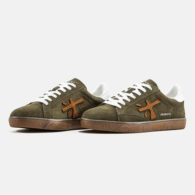 Кеди Premiata Steven Green Brown White (Зелений) - фото 2 