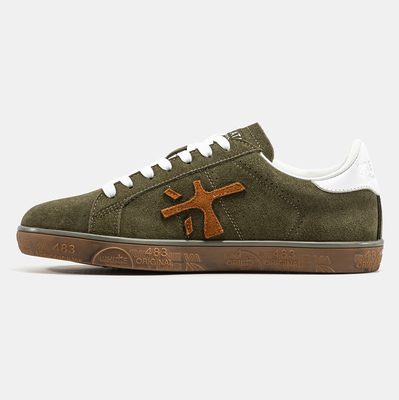 Кеди Premiata Steven Green Brown White (Зелений) - фото 4 