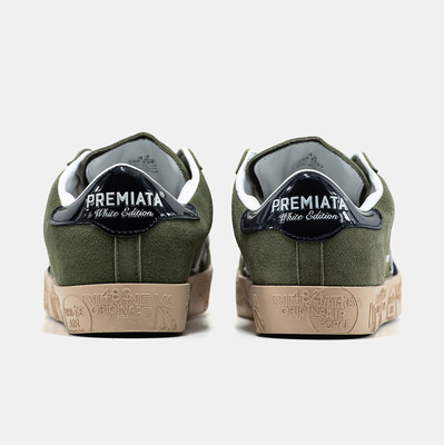 Кеды Premiata Steven Olive Navy Gum (Хаки) - фото 5 