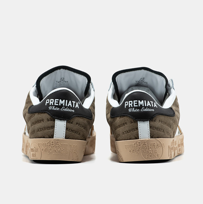 Кеды Premiata Steven White Beige Gum (Бежевый) - фото 5 