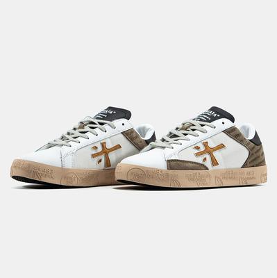 Кеды Premiata Steven White Beige Gum (Бежевый) - фото 2 