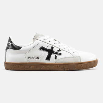 Кеди Premiata Steven White Black Gum