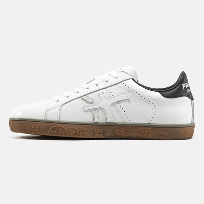 Кеди Premiata Steven White Gold Black Gum (Білий) - фото 4 