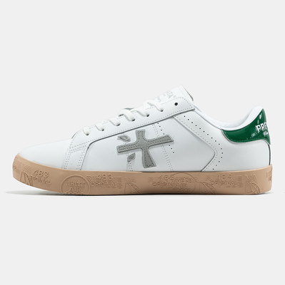 Кеди Premiata Steven White Green Gum (Білий) - фото 4 