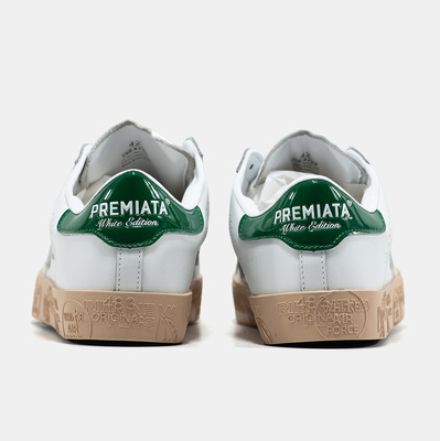 Кеди Premiata Steven White Green Gum (Білий) - фото 5 