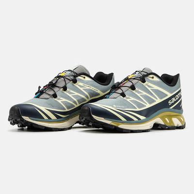 Кросівки Salomon XT-6 Gore-Tex Blue Beige Olive (Блакитний) - фото 2 
