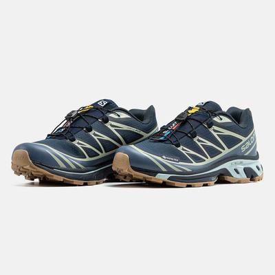 Кросівки Salomon XT-6 Gore-Tex Navy Sage Gum (Синій) - фото 2 