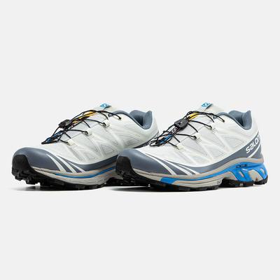 Кроссовки Salomon XT-6 Gore-Tex White Grey Blue (Белый) - фото 2 