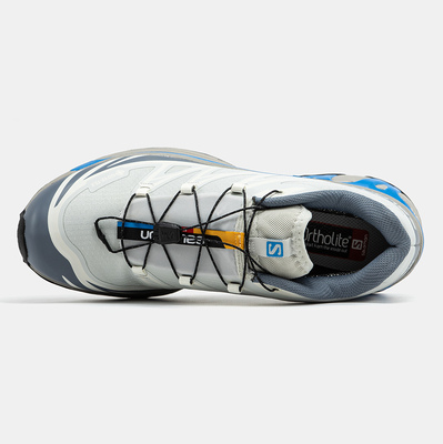 Кроссовки Salomon XT-6 Gore-Tex White Grey Blue (Белый) - фото 3 