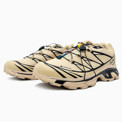 Кроссовки Salomon XT-6 Gore-Tex Beige Black (Бежевый) - фото 2 