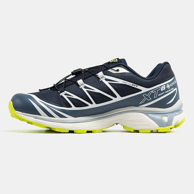 Кросівки Salomon XT-6 Soft Ground Gore-Tex Navy White Yellow (Синій) - фото 4 