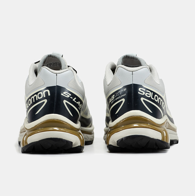 Кроссовки Salomon XT-6 Softground Beige Navy Brown (Голубой) - фото 5 