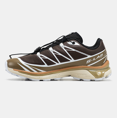 Кроссовки Salomon XT-6 Softground Brown Caramel White (Коричневый) - фото 4 