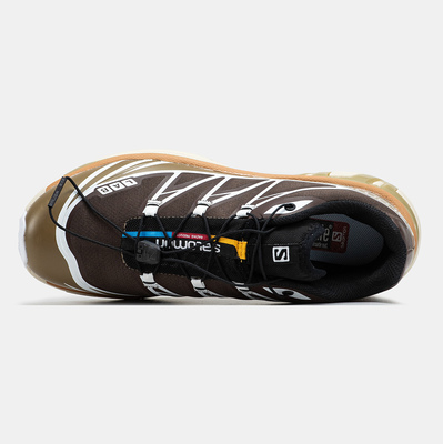 Кроссовки Salomon XT-6 Softground Brown Caramel White (Коричневый) - фото 3 