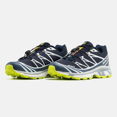 Кросівки Salomon XT-6 Softground Navy Lime Grey (Синій) - фото 2 