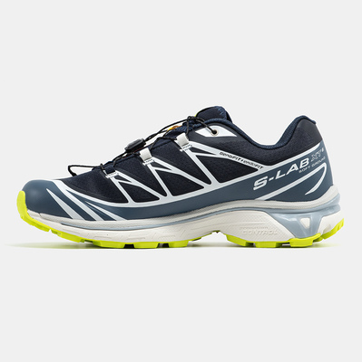 Кросівки Salomon XT-6 Softground Navy Lime Grey (Синій) - фото 4 
