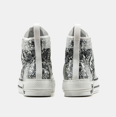 Кроссовки Shawn Stussy x Dior B23 High Black White (Черный) - фото 5 