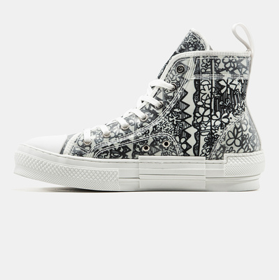 Кроссовки Shawn Stussy x Dior B23 High Black White (Черный) - фото 4 