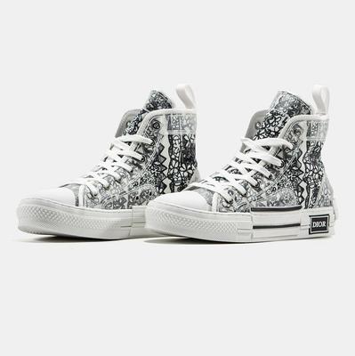 Кроссовки Shawn Stussy x Dior B23 High Black White (Черный) - фото 2 