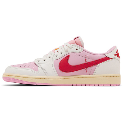 Кросівки Travis Scott x Air Jordan Air 1 Retro Low OG Sail Tropical Pink IQ7604-101 (Рожевий) - фото 2 
