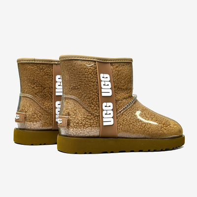 Черевики UGG Classic Clear Mini Chestnut Fleece (Коричневий) - фото 4 