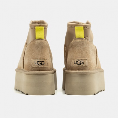 Черевики UGG Classic Mini Dipper Beige (Бежевий) - фото 5 