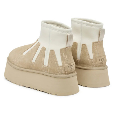Черевики UGG Classic Mini Dipper Platform Ankle Boots Neutrals (Бежевий) - фото 3 