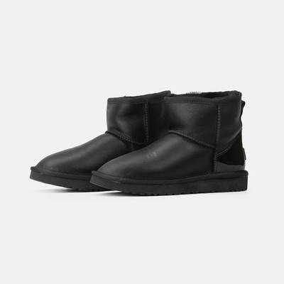 Ботинки UGG Classic Mini Varnish Heel Black (Черный) - фото 2 