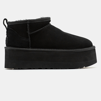 Зимове взуття UGG Classic Ultra Mini Extra Platform Black