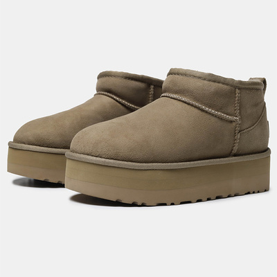 Черевики UGG Classic Ultra Mini Extra Platform Khaki (Хакі) - фото 2 