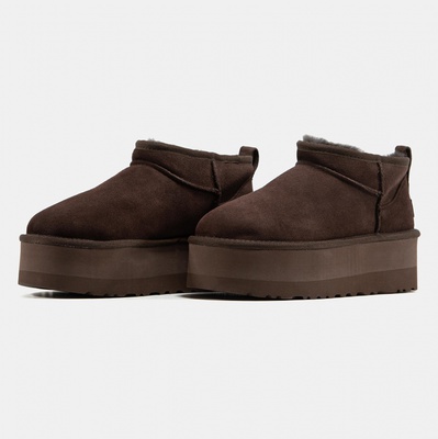 Черевики UGG Classic Ultra Mini Platform Chocolate (Коричневий) - фото 2 