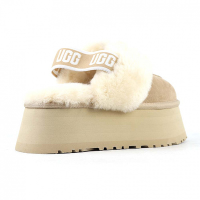 Мюлі UGG Funkette Slipper Platform Sand (Бежевий) - фото 3 