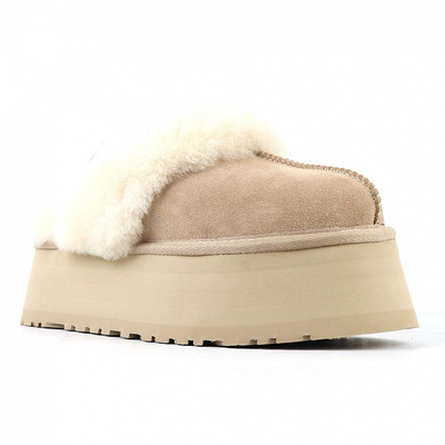 Мюлі UGG Funkette Slipper Platform Sand (Бежевий) - фото 2 
